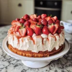 Strawberry Angel Food Cake