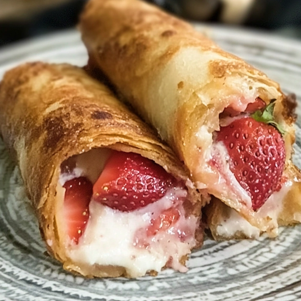Strawberry Cheesecake Chimichangas