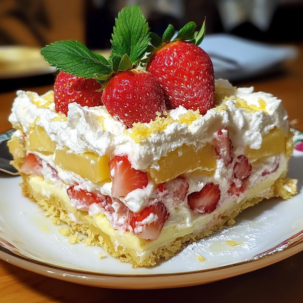 Strawberry Lemonade Lasagna