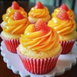 Strawberry Mango Cupcakes