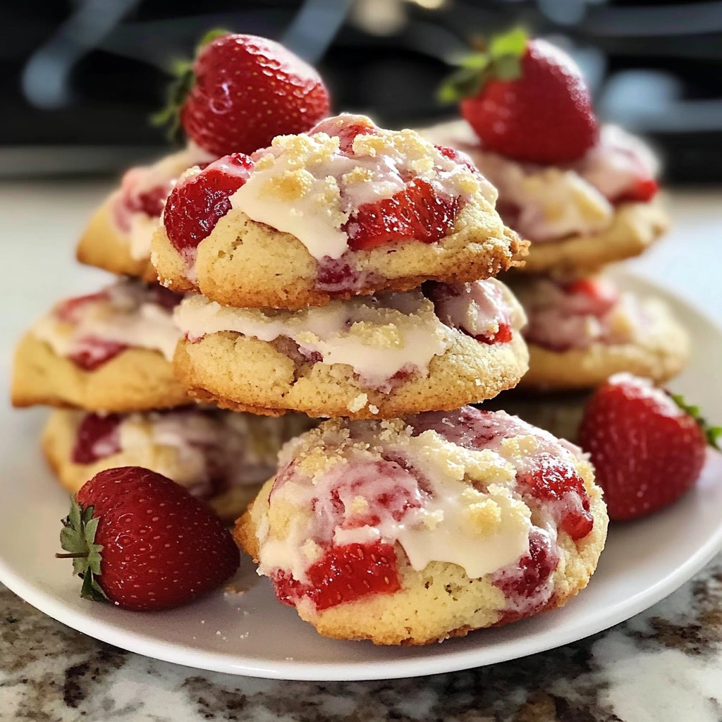 Strawberry Shortcake Cookies
