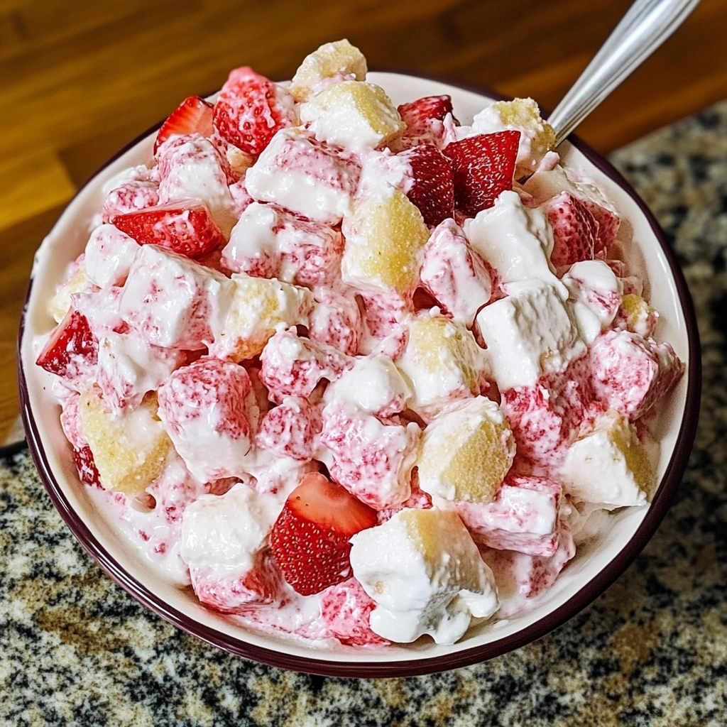 Strawberry Shortcake Fluff Salad