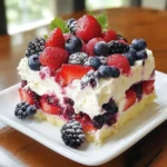 Summer Berry Poke Cake