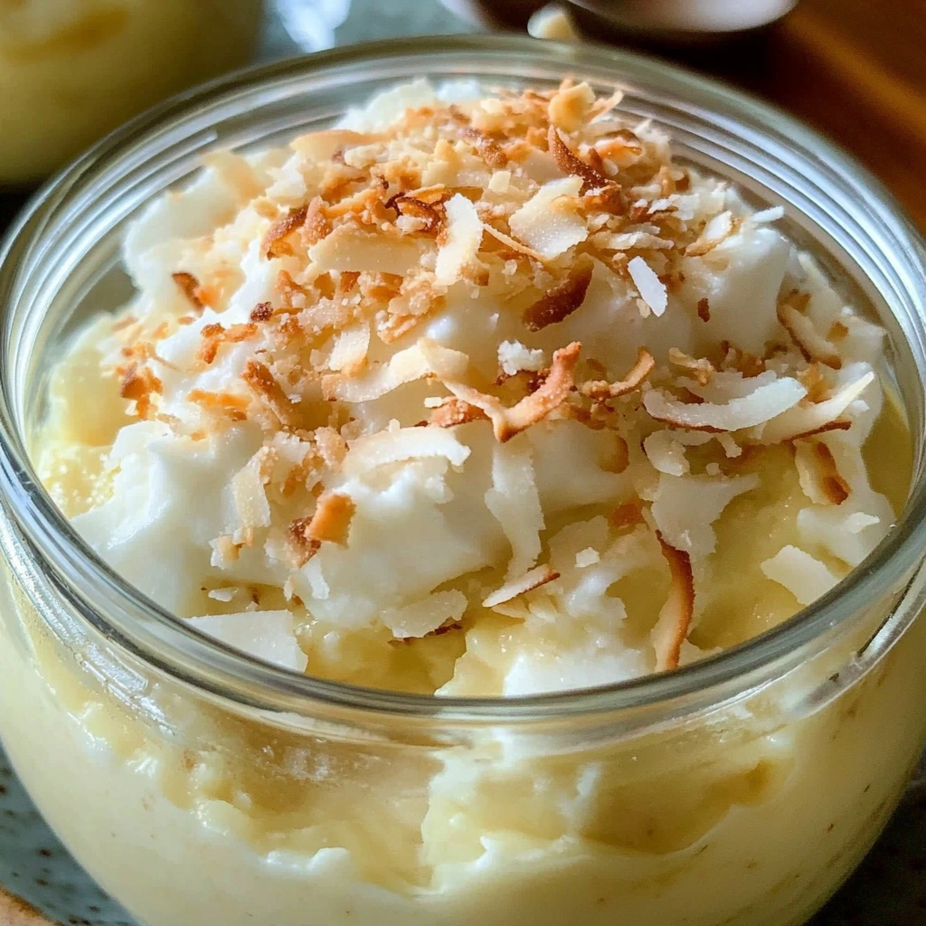 Toasted Coconut Pudding