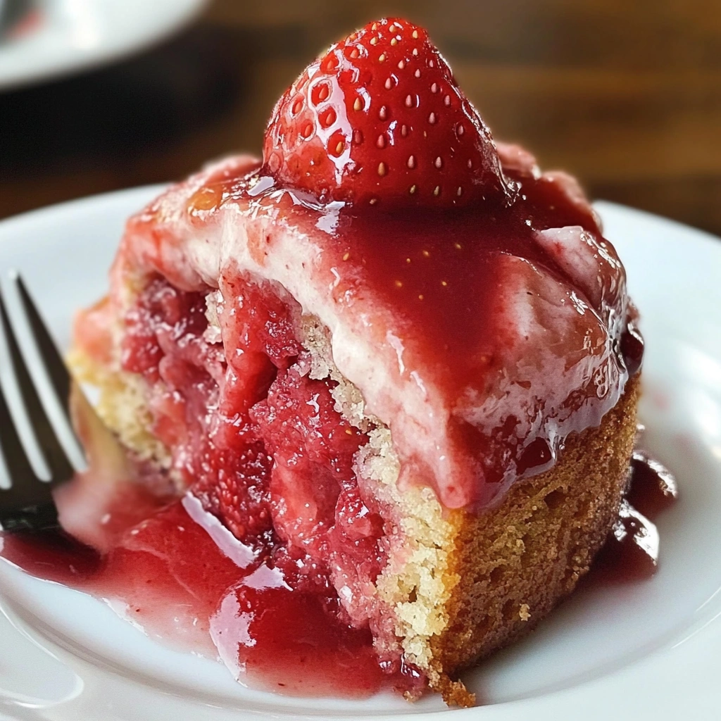 Triple Strawberry Cake