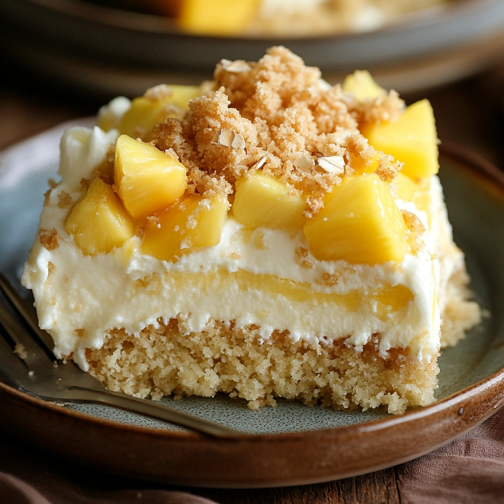 Tropical Fruits Cheesecake Crumb Cake