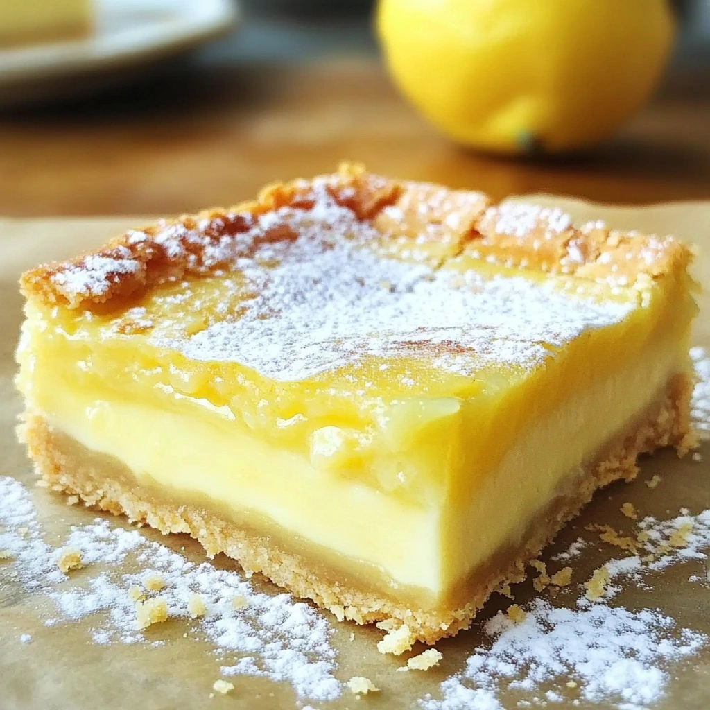 Vegan Lemon Custard Slice