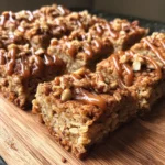 Almond Butter Banana Oat Squares