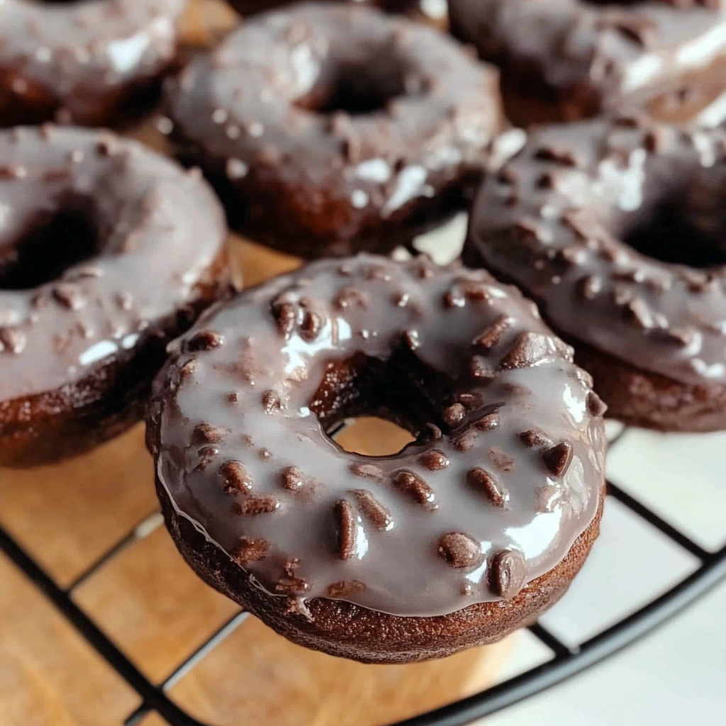 Baked Chocolate Cake Doughnuts