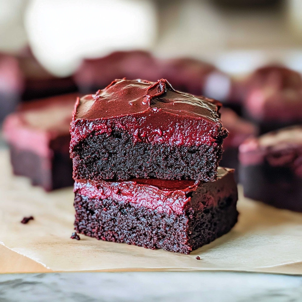 Beetroot Brownies with a Chocolate Avocado Frosting