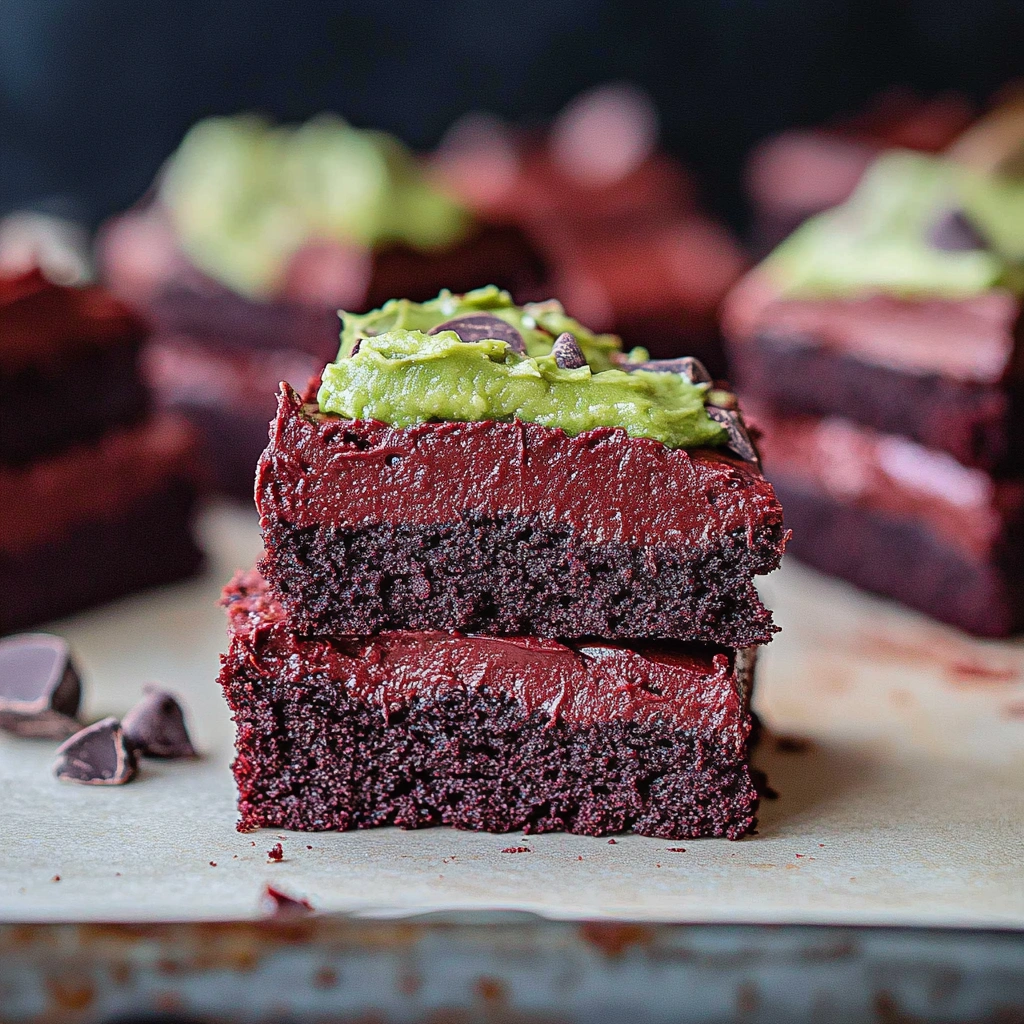 Beetroot Brownies with a Chocolate Avocado Frosting