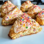 Birthday Cake Scones