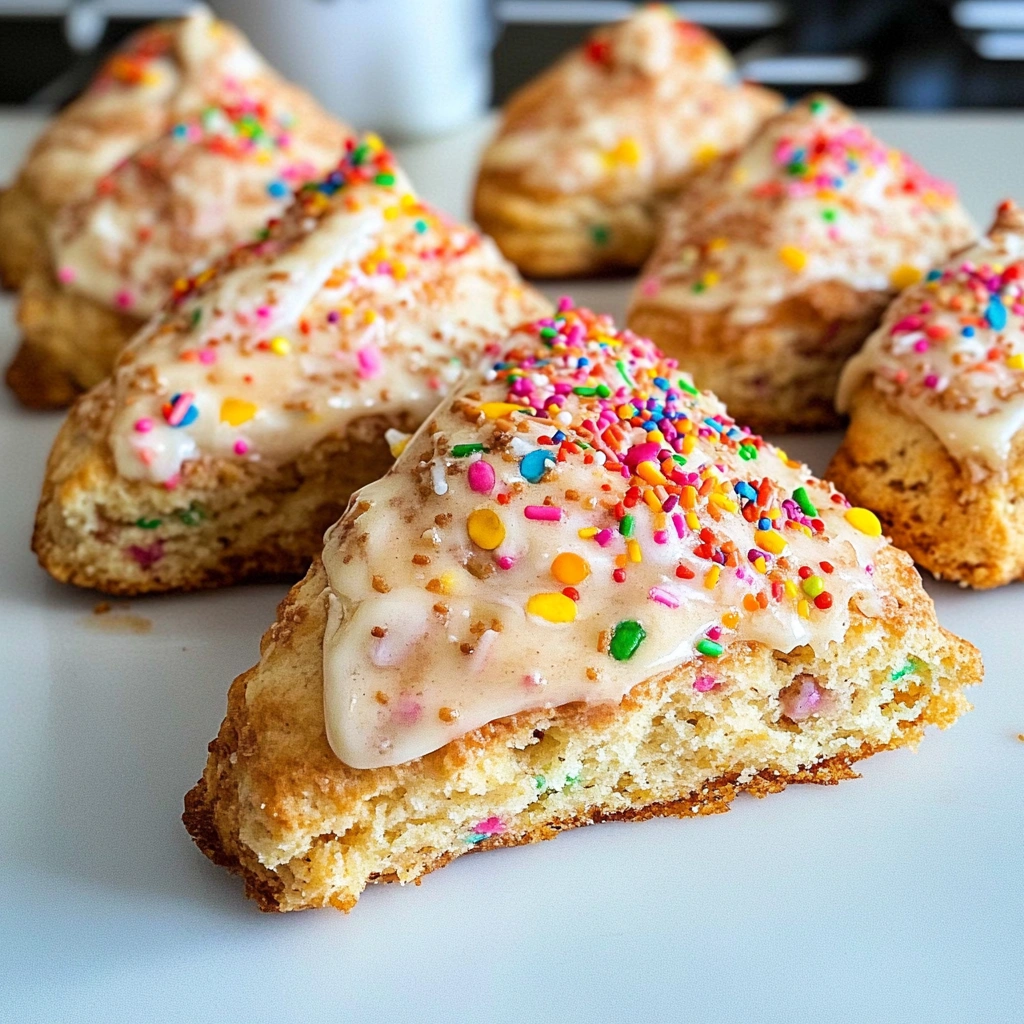 Birthday Cake Scones