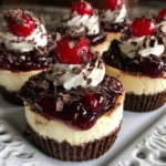 Black Forest Mini Cheesecakes