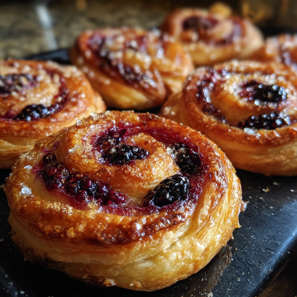 Blackberry Lavender Cream Cheese Danishes