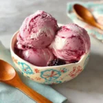 Blackberry–Cheesecake Swirl Ice Cream
