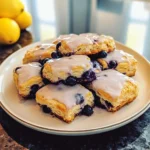 Blueberry Biscuits with Lemon Glaze