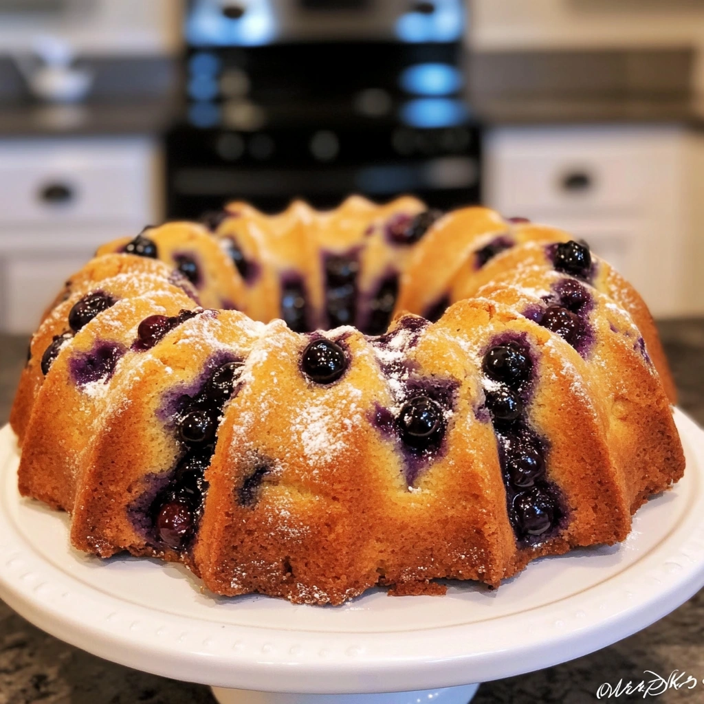 Blueberry Breakfast Bundt Cake