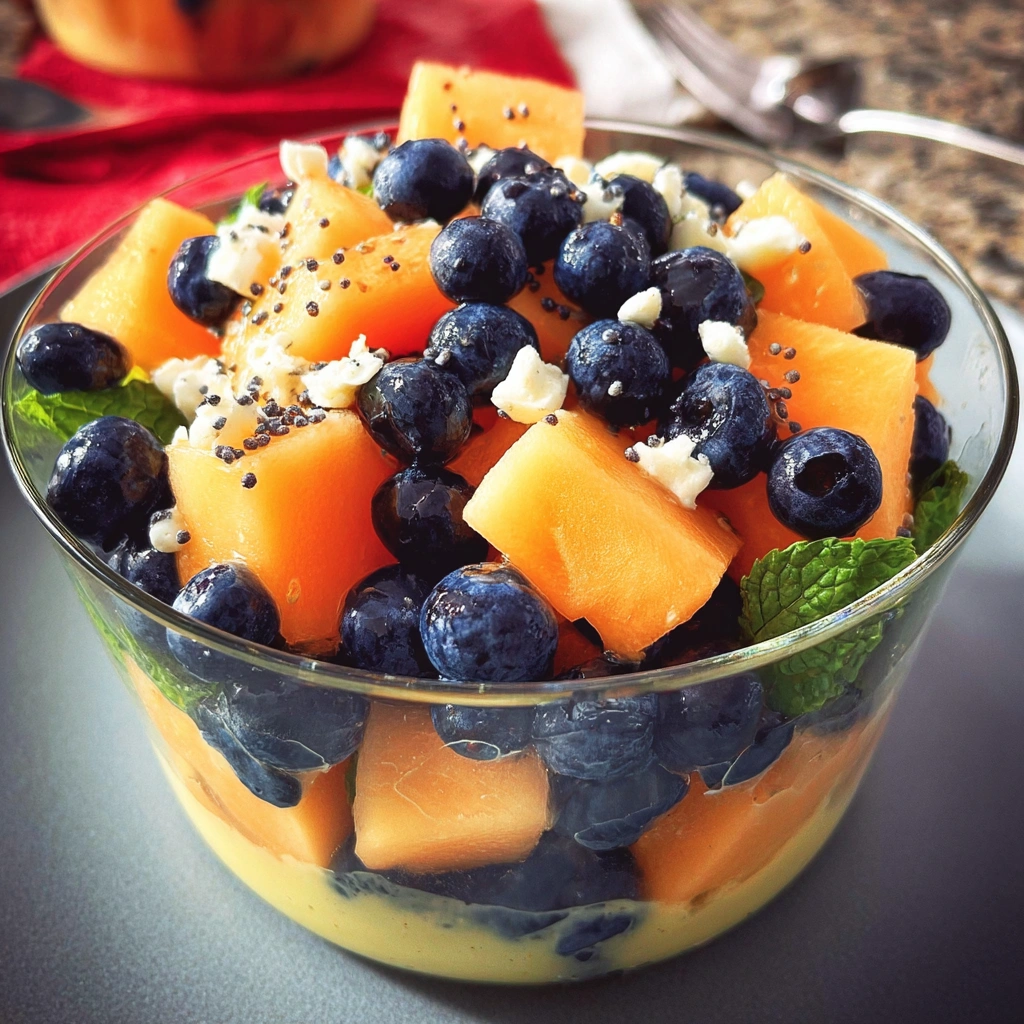 Blueberry Cantaloupe Salad