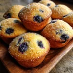 Blueberry Cornbread Muffin Tops