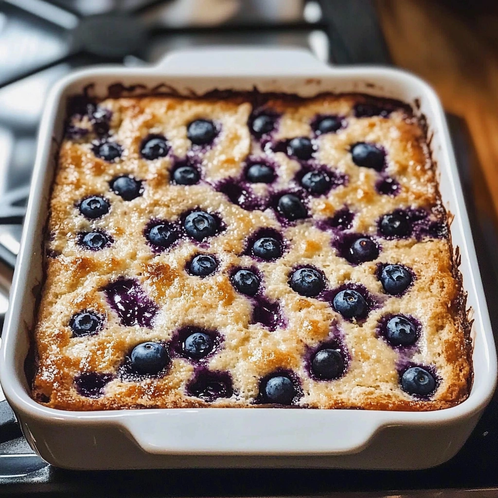 Blueberry Cottage Cheese Breakfast Bake