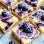 Blueberry Lemon Bliss Cheesecake Bars