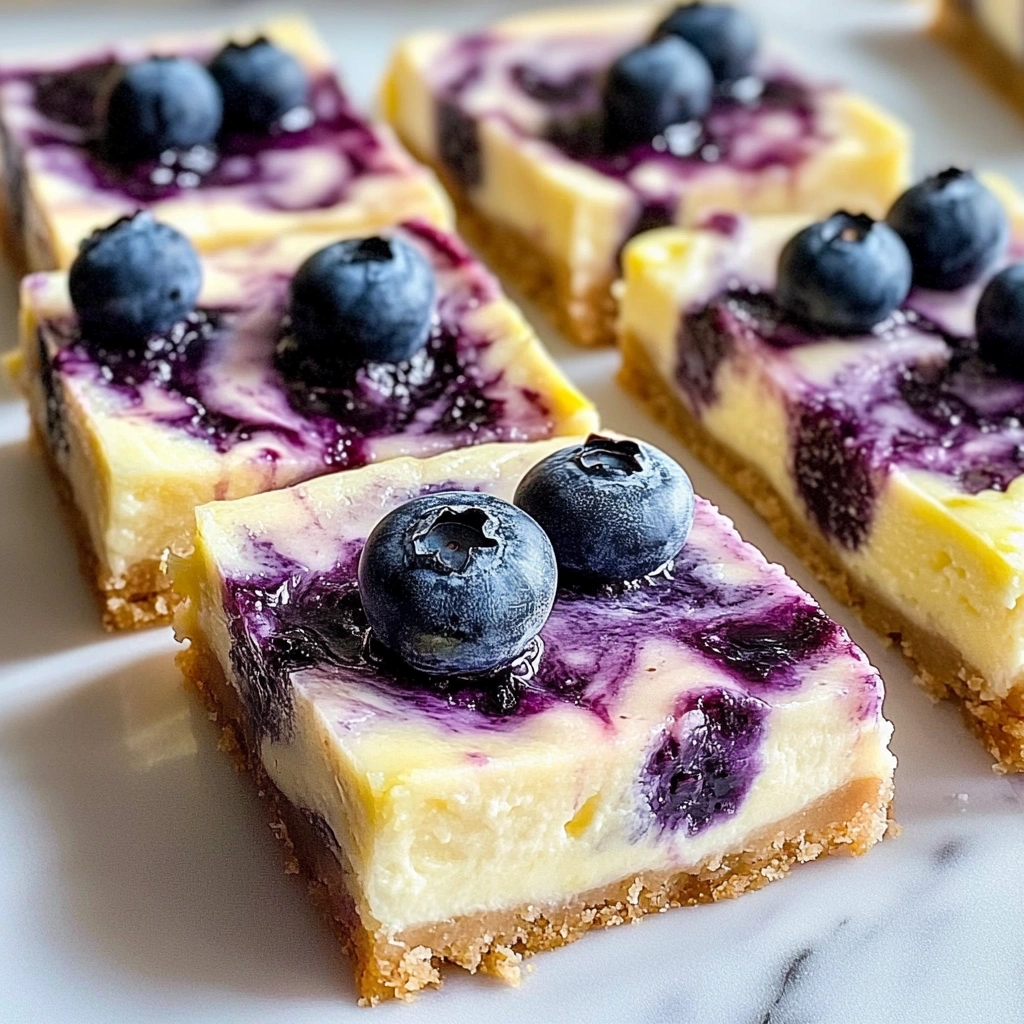 Blueberry Lemon Bliss Cheesecake Bars