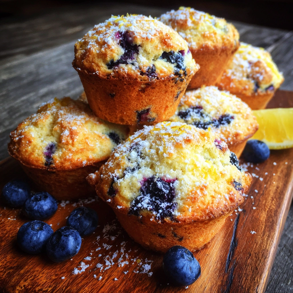 Blueberry Lemon Scone Muffins