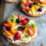 Breakfast Bagel Fruit Pizzas