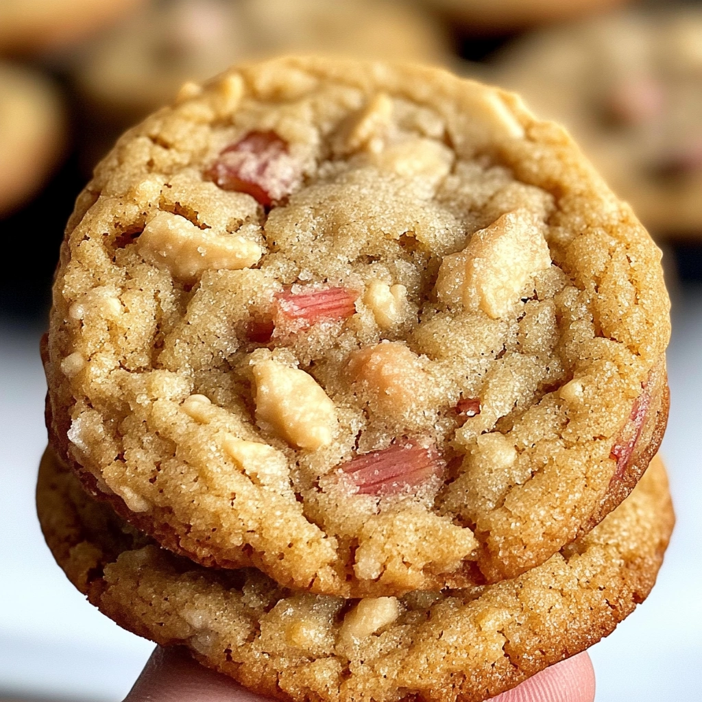 Brown Sugar Rhubarb Cookies