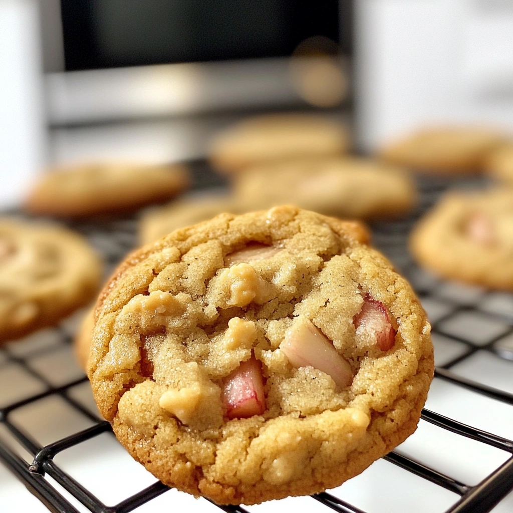 Brown Sugar Rhubarb Cookies