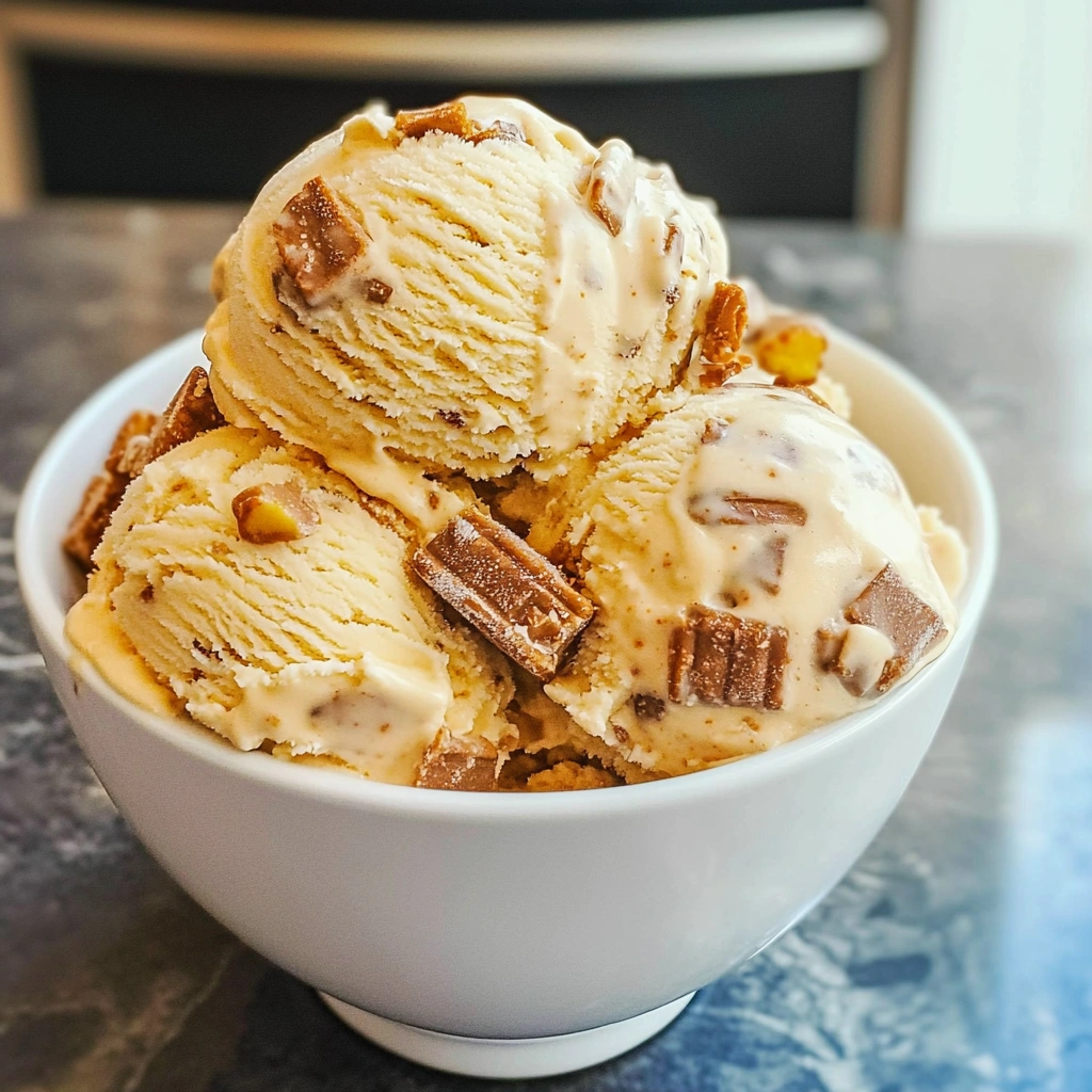 Butterfinger Ice Cream