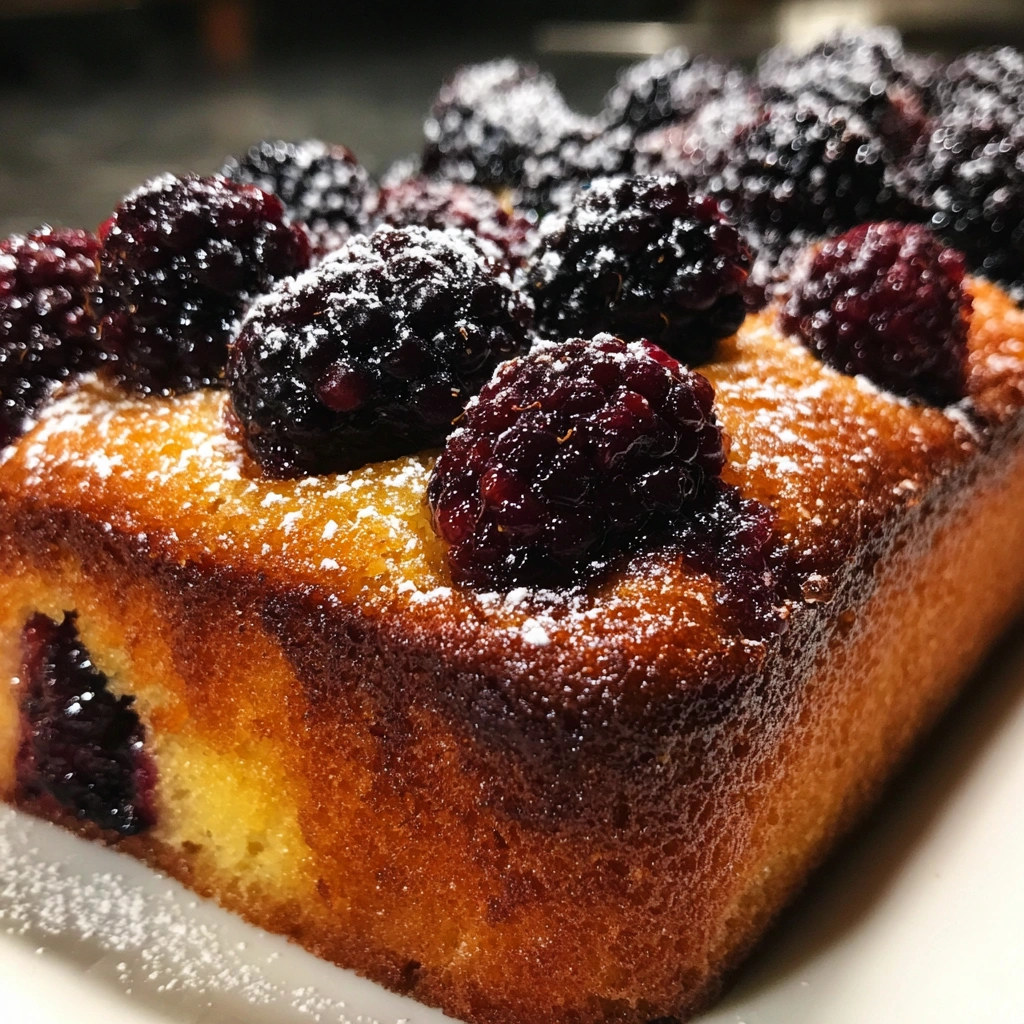 Buttermilk Blackberry Snack Cake
