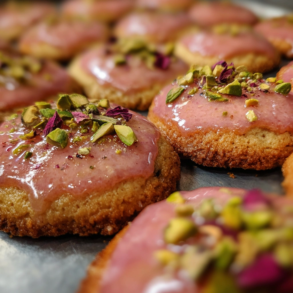 Cardamom Rose Pistachio Cookies