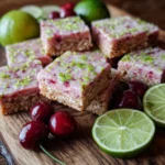 Cherry Limeade Oatmeal Squares