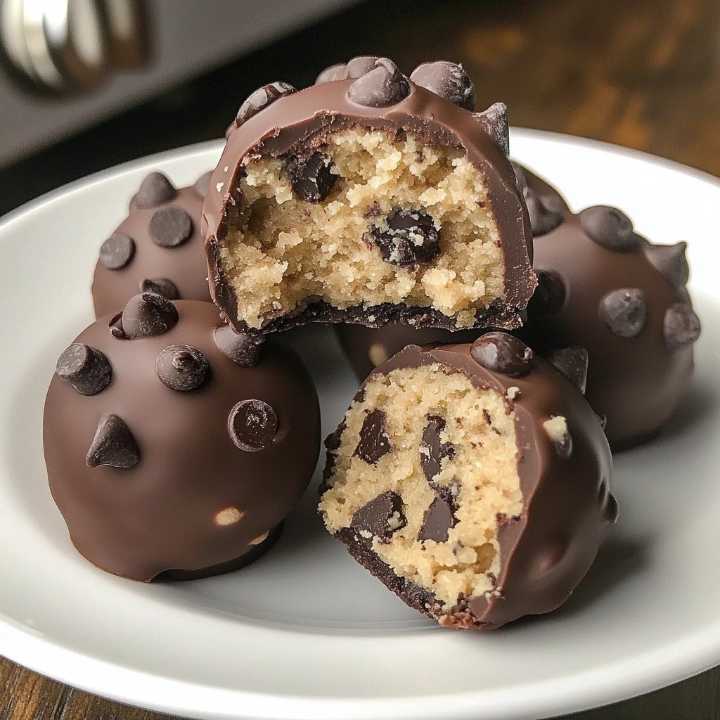 Chocolate Chip Cookie Dough Truffles