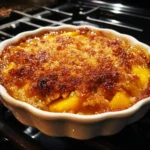 Cinnamon Peach Breakfast Cobbler
