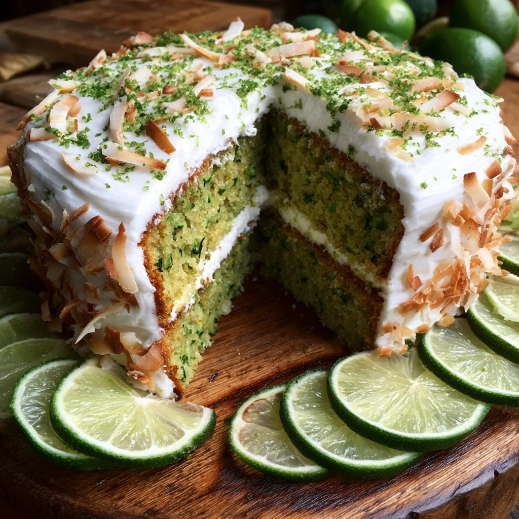 Coconut Lime Zucchini Cake