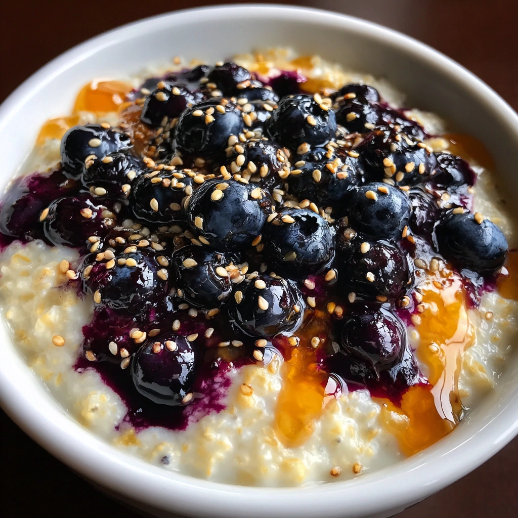 Coconut Milk Blueberry Breakfast Porridge