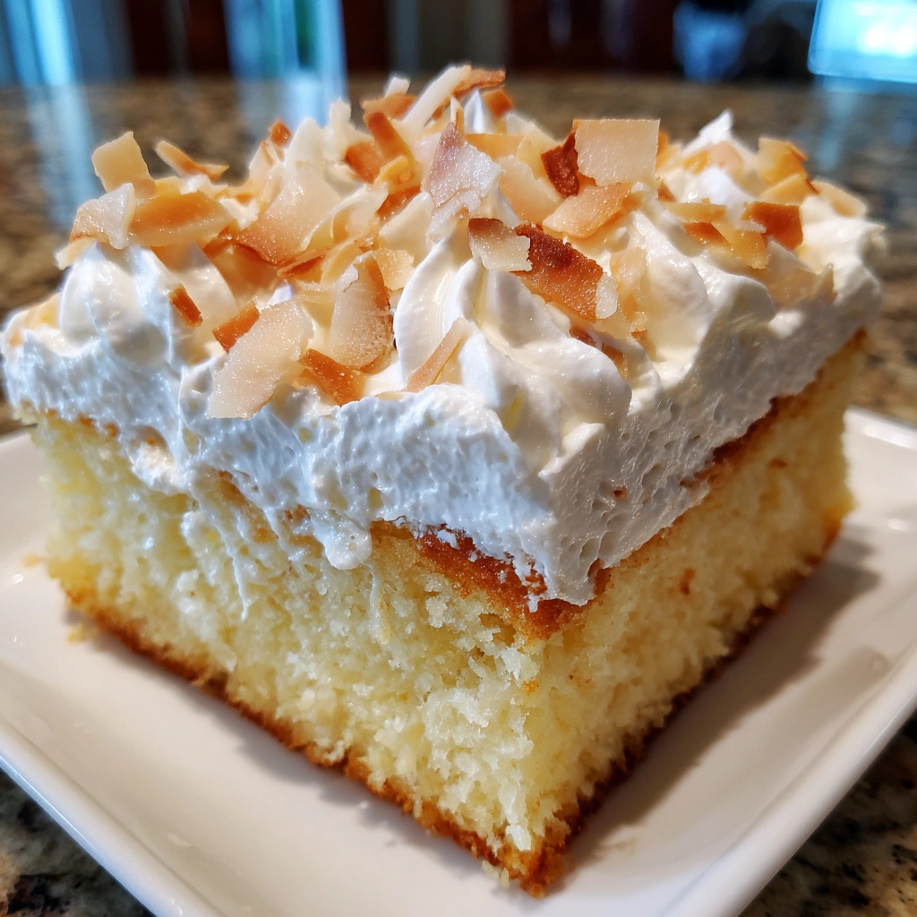 Coconut Milk Tres Leches Snack Cake
