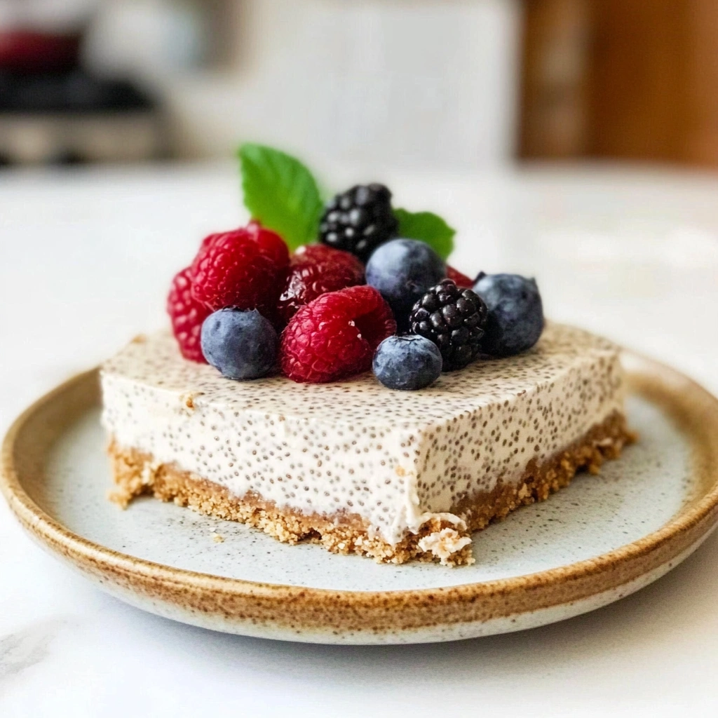 Dairy-Free Chia Cheesecake