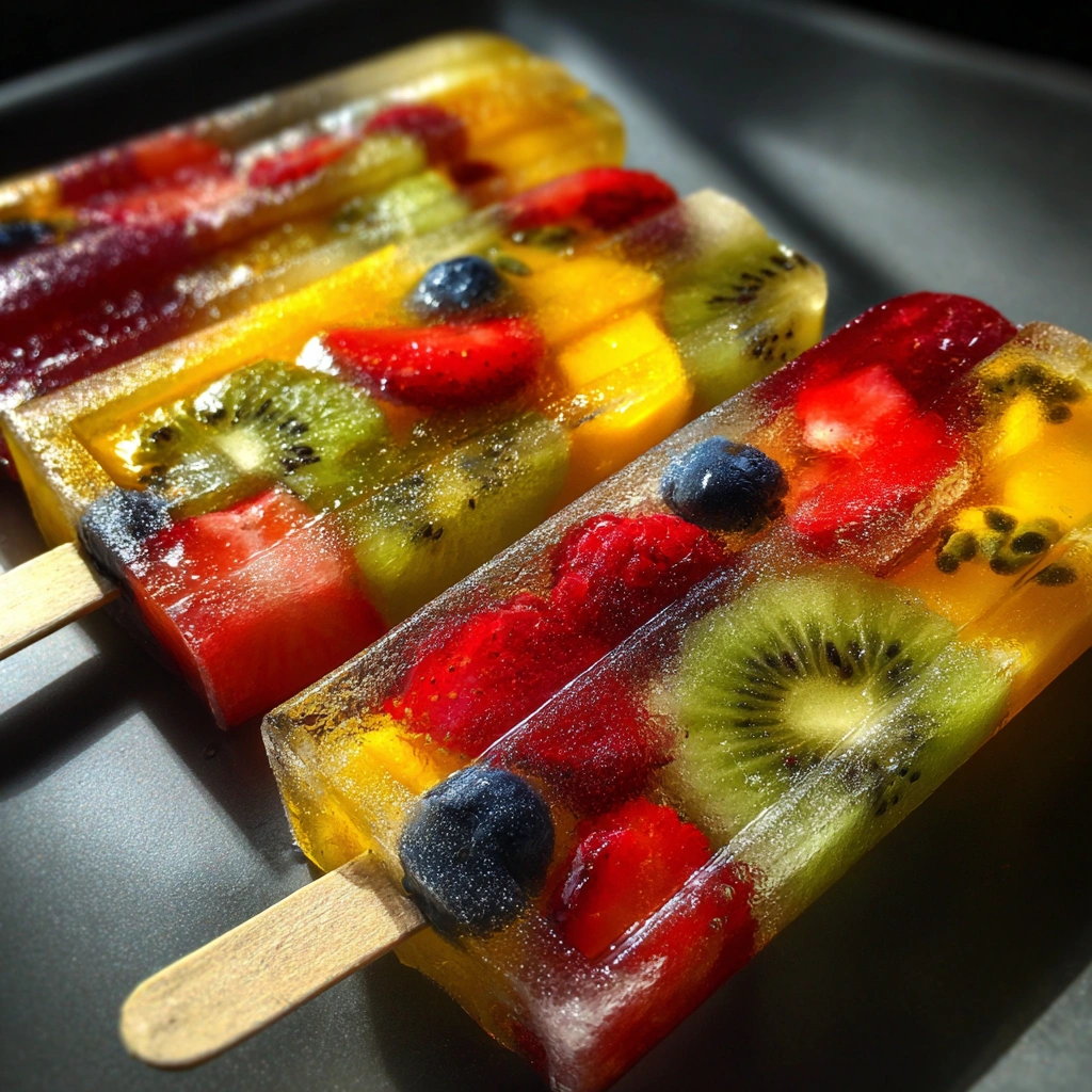 Frozen Coconut Water Fruit Pops