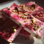 Frozen Hibiscus Raspberry Yogurt Bark