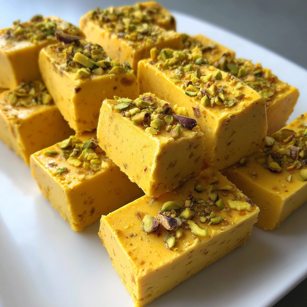 Frozen Mango Lassi Cream Bars