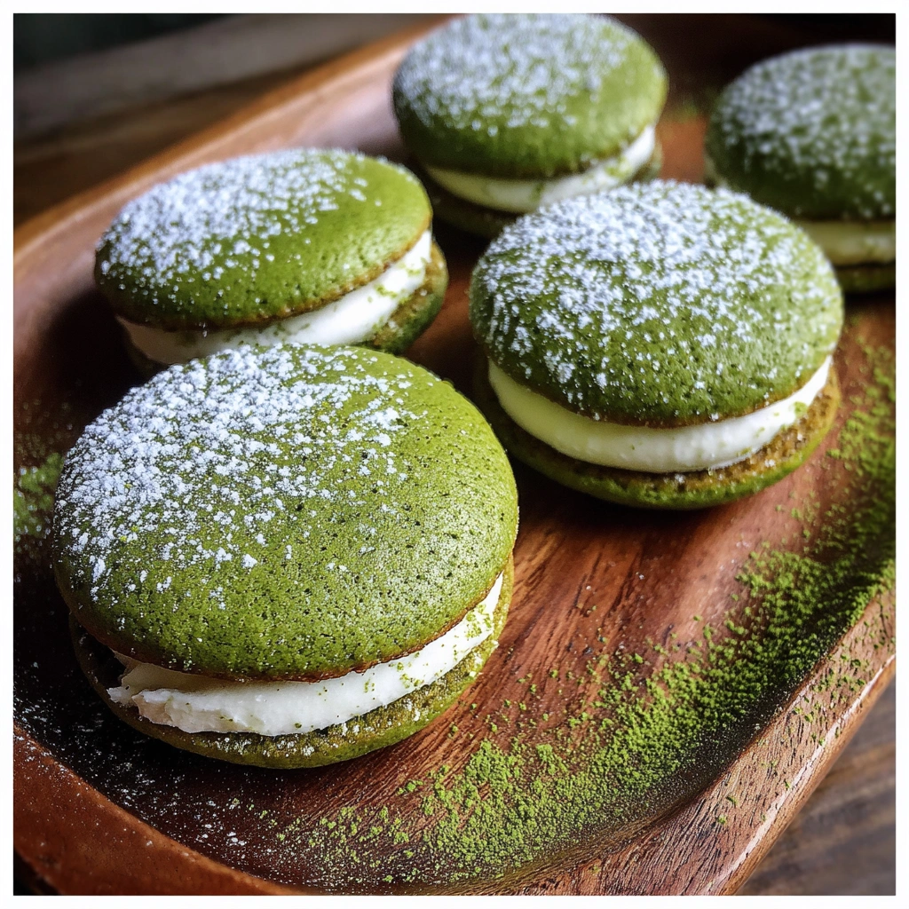 Frozen Matcha Cream Sandwiches