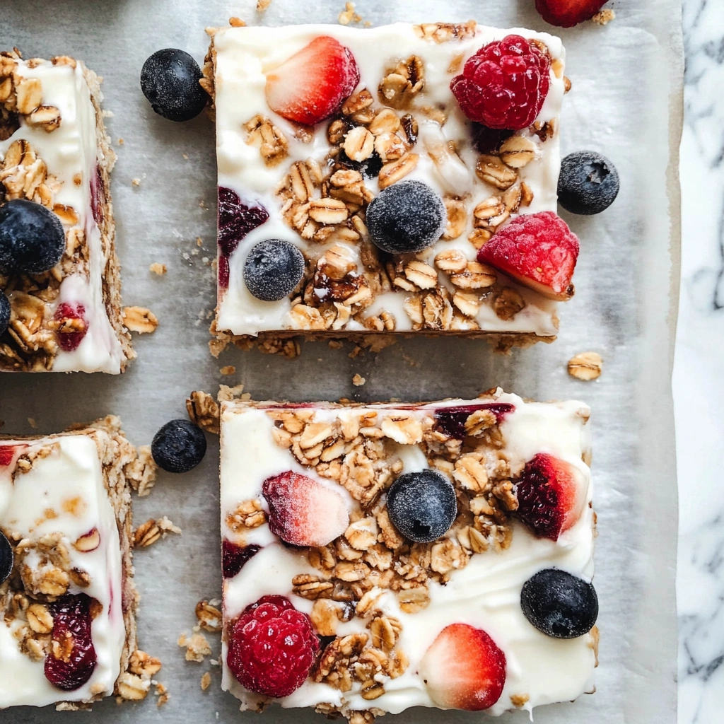 Frozen Yogurt Granola Bars