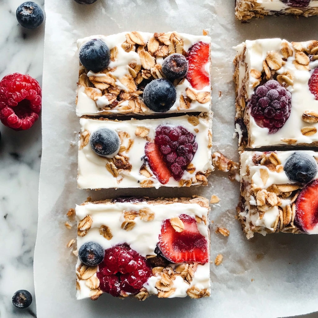 Frozen Yogurt Granola Bars