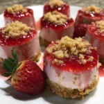 Frozen Yogurt Strawberry Cheesecake Bites