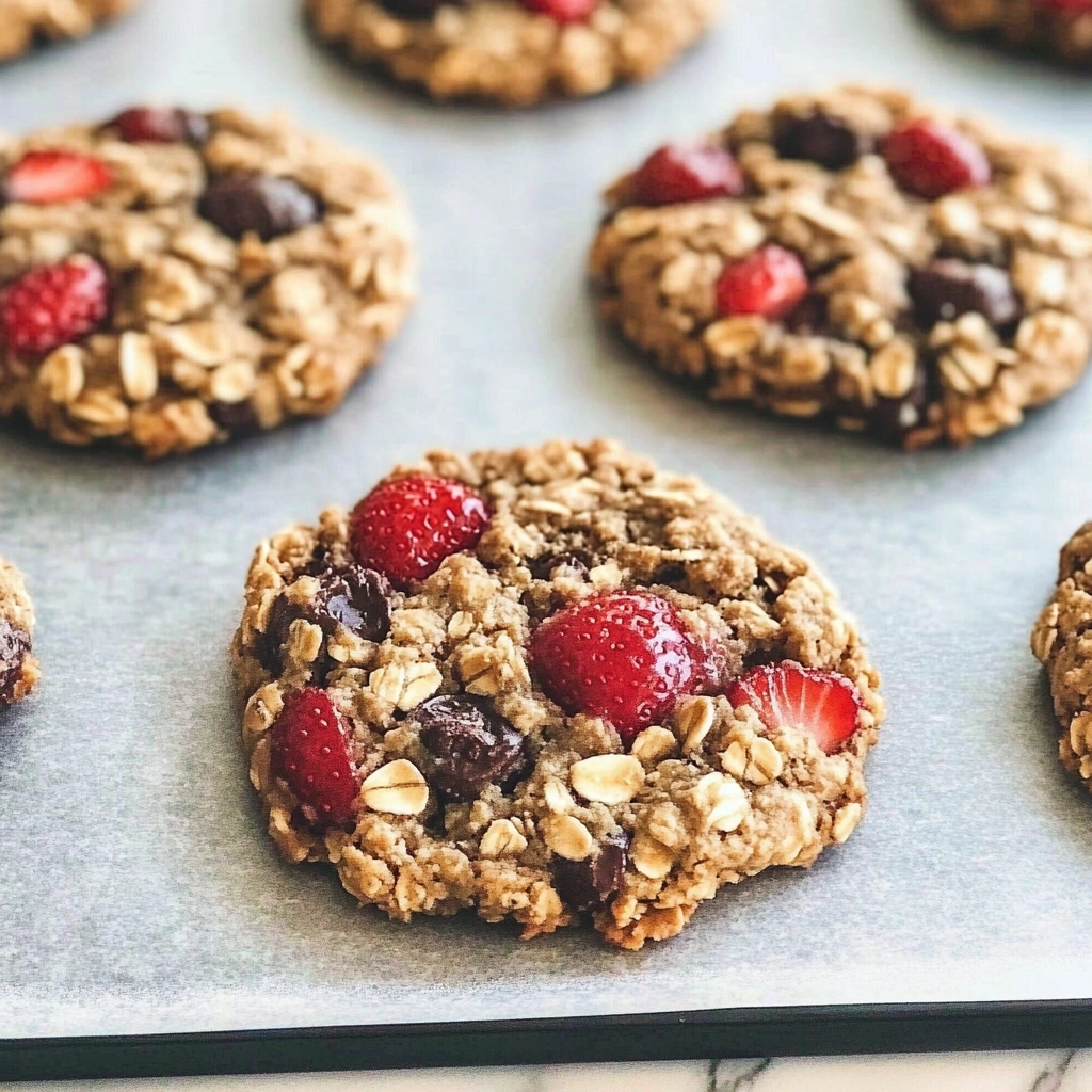 Healthy Strawberry Cookies