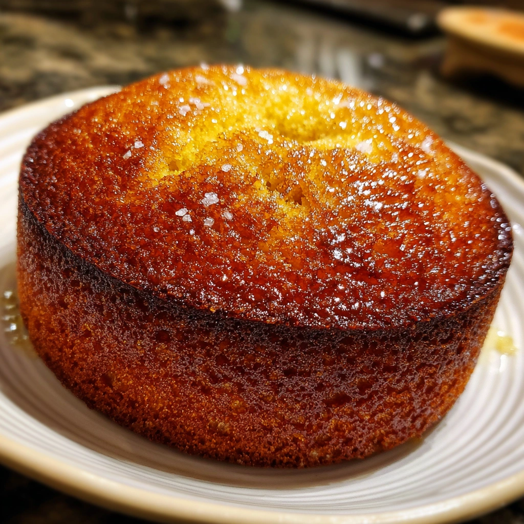 Honey Cornbread Snack Cake with Sea Salt